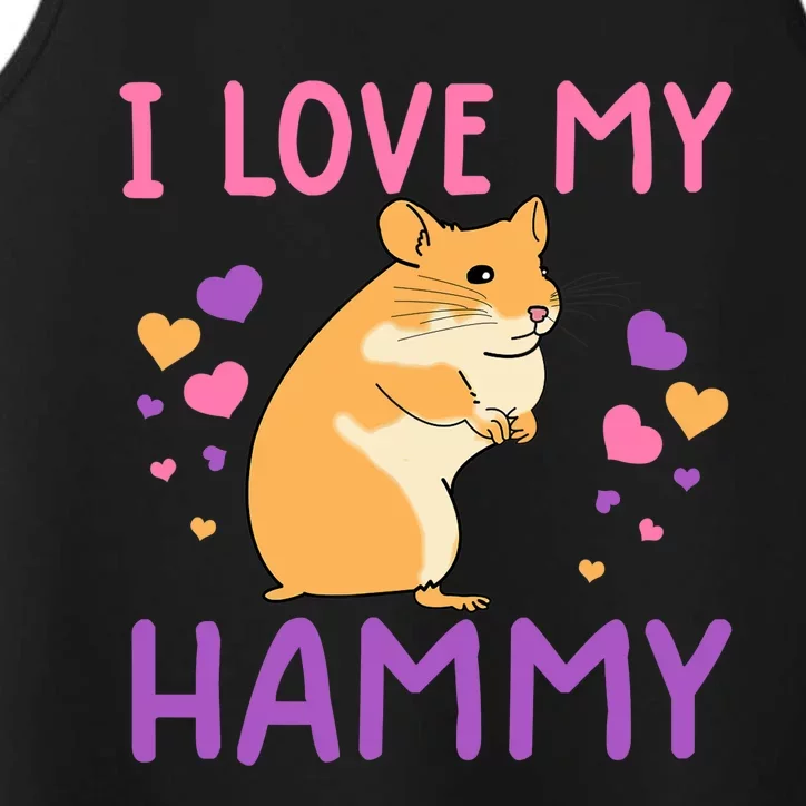 Funny Hamster For Wo Hammy Cute Pet Lovers Gifts Performance Tank