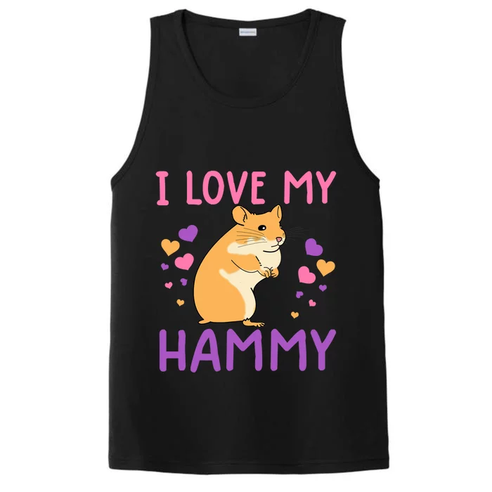 Funny Hamster For Wo Hammy Cute Pet Lovers Gifts Performance Tank