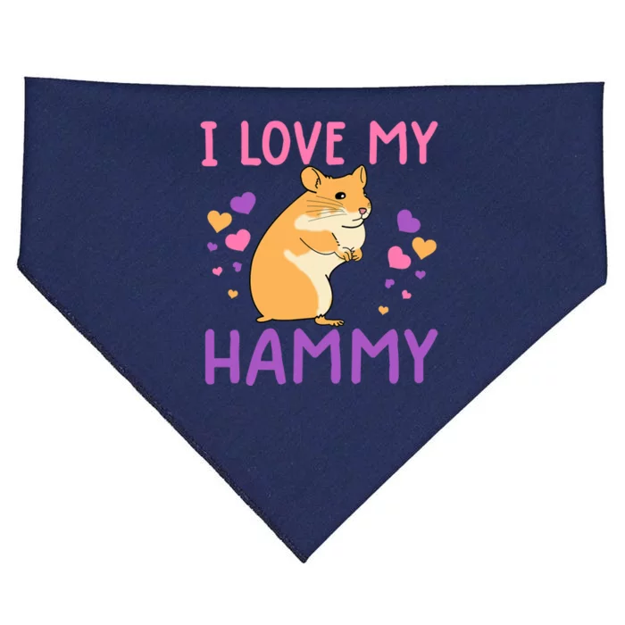 Funny Hamster For Wo Hammy Cute Pet Lovers Gifts USA-Made Doggie Bandana