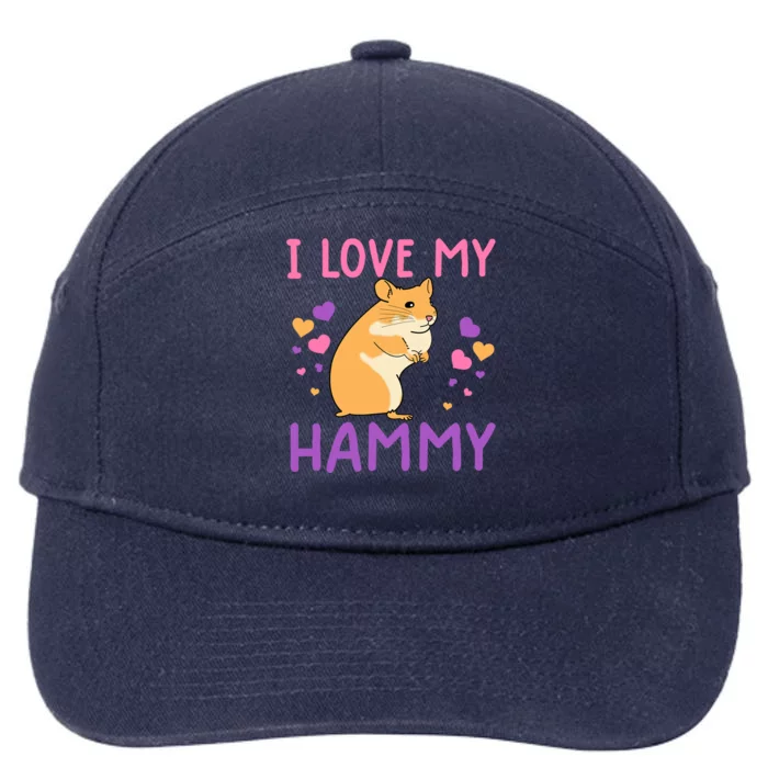 Funny Hamster For Wo Hammy Cute Pet Lovers Gifts 7-Panel Snapback Hat