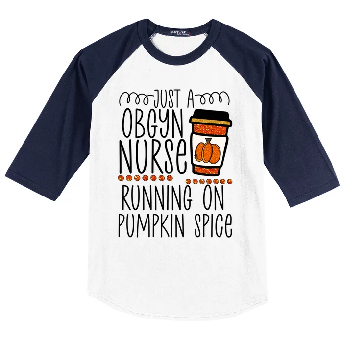 Funny Halloween Fall Pumpkin Spice Obgyn Gynecology Nurse Gift Baseball Sleeve Shirt