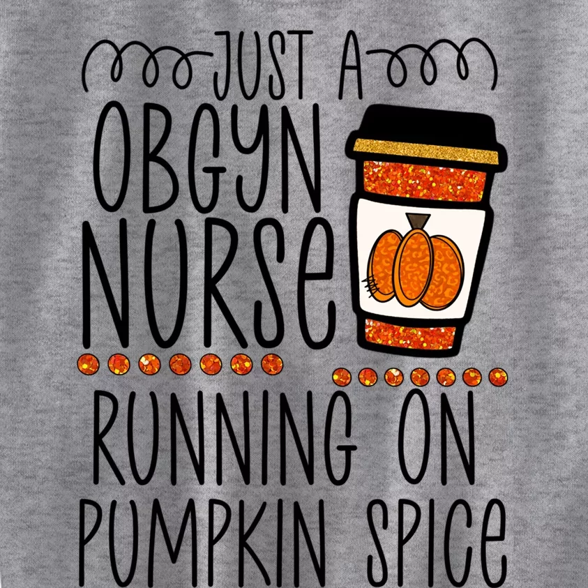 Funny Halloween Fall Pumpkin Spice Obgyn Gynecology Nurse Gift Kids Sweatshirt