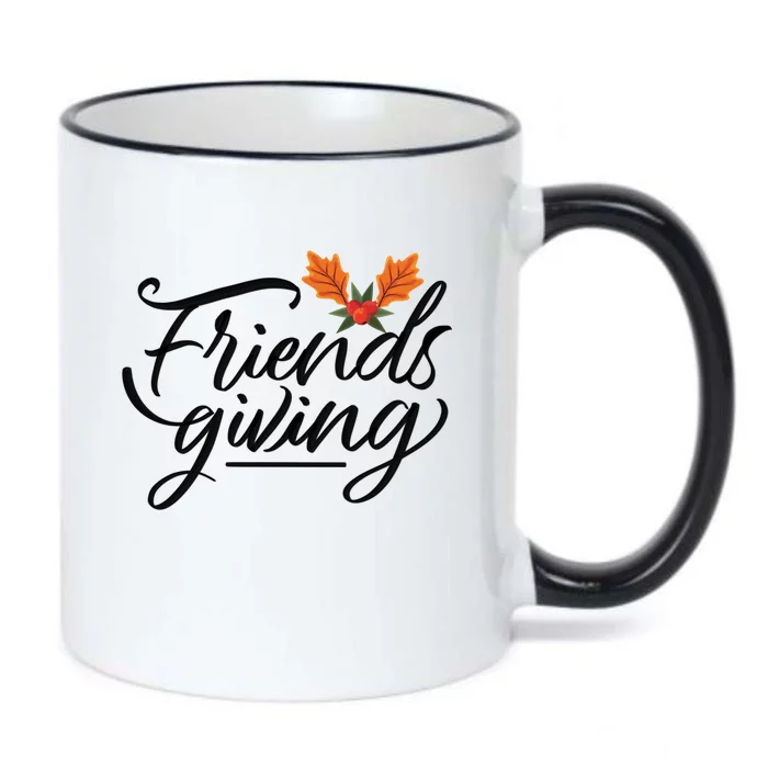 Friendsgiving Holiday Festive Thanksgiving Black Color Changing Mug