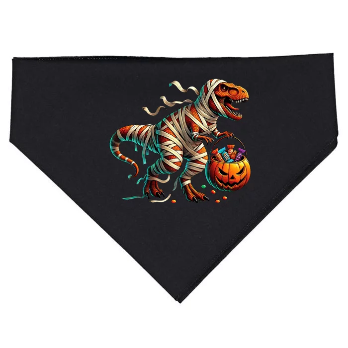 Funny Halloween For Boy T Rex Dinosaur Mummy Costume USA-Made Doggie Bandana