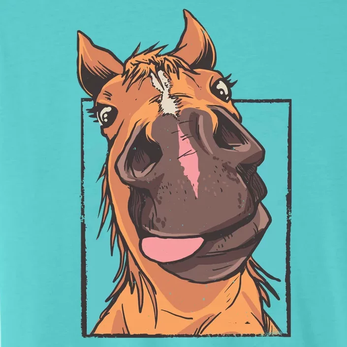 Funny Horse Face ChromaSoft Performance T-Shirt