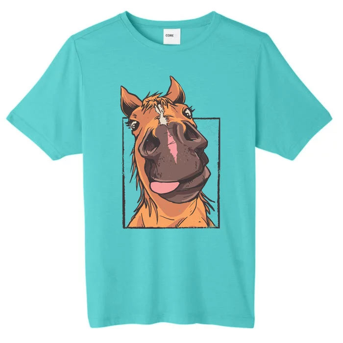 Funny Horse Face ChromaSoft Performance T-Shirt