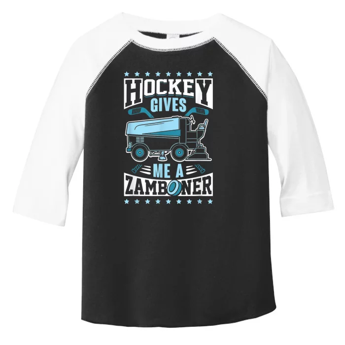 Funny Hockey For Men Hockey Gives Me A Zamboner Toddler Fine Jersey T-Shirt