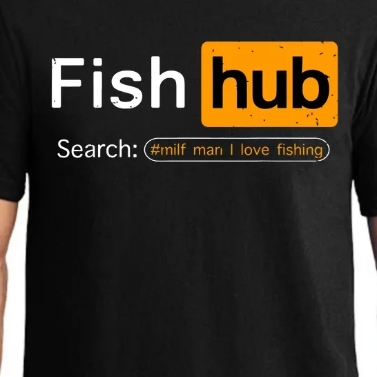 Fish Hub Funny Dirty Fishing Joke MILF Man I Love Fishing Pajama Set