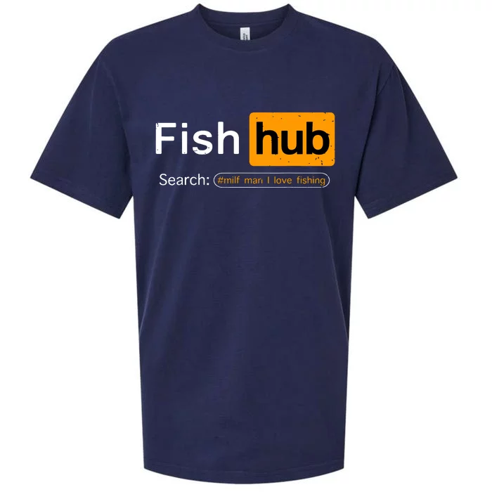 Fish Hub Funny Dirty Fishing Joke MILF Man I Love Fishing Sueded Cloud Jersey T-Shirt