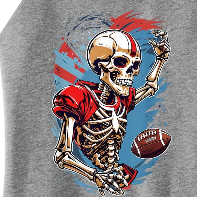 Football Halloween Women’s Perfect Tri Rocker Tank