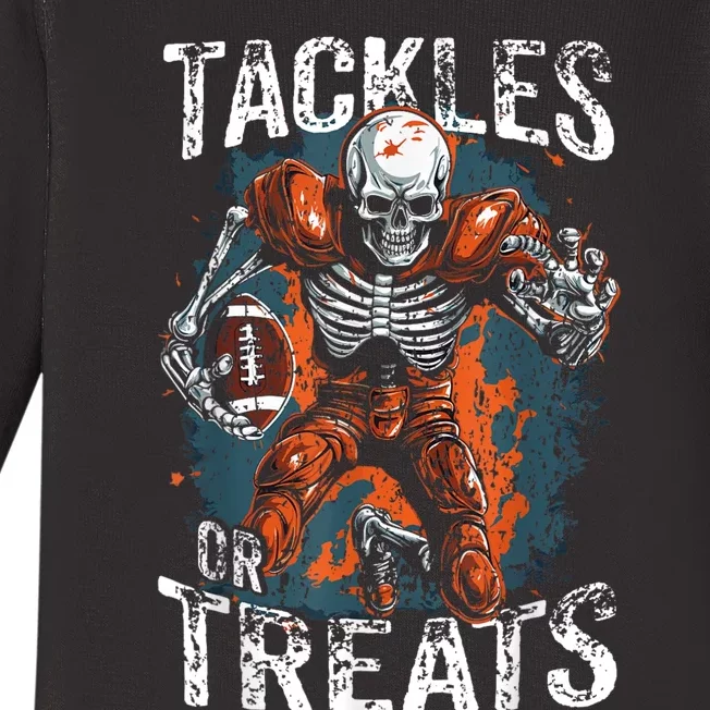 Football Halloween Baby Long Sleeve Bodysuit