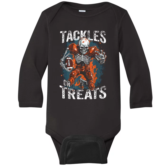 Football Halloween Baby Long Sleeve Bodysuit