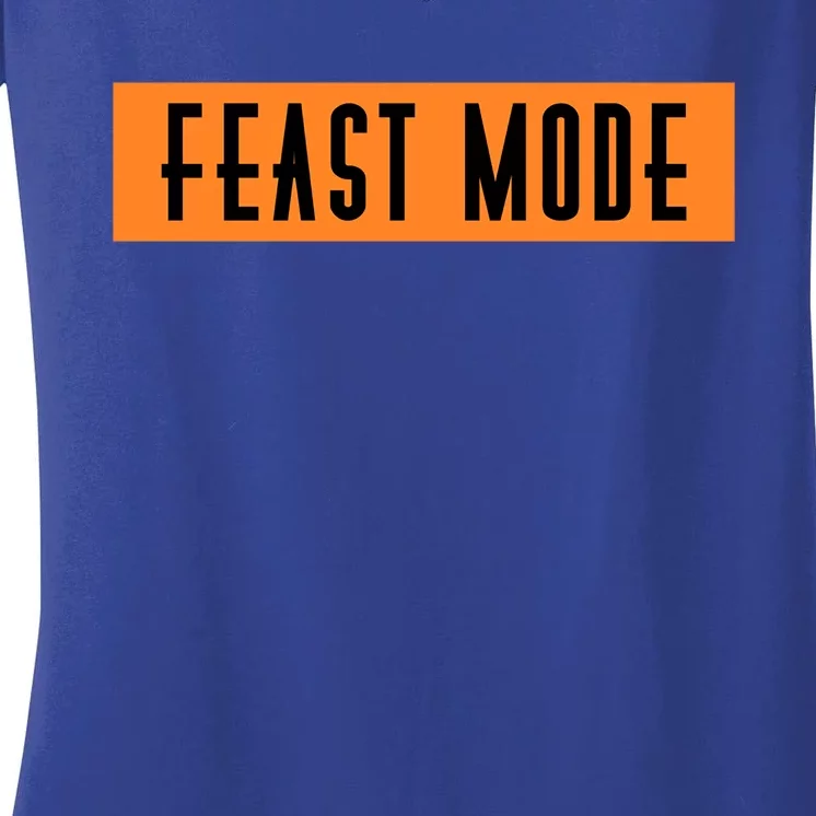 Fun Halloween Feast Mode Gift Women's V-Neck T-Shirt