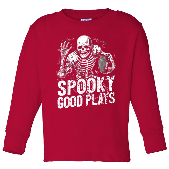 Football Halloween Toddler Long Sleeve Shirt