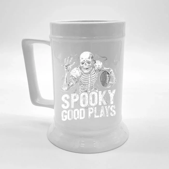 Football Halloween Front & Back Beer Stein