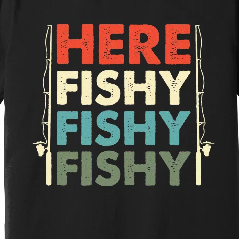 Fish Hunting Fishing Fishrod Fisherman Premium T-Shirt