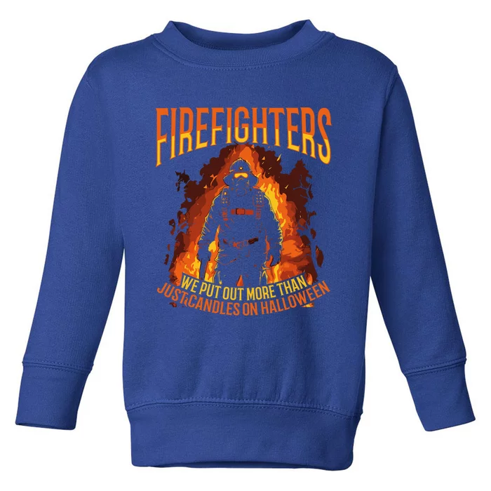 Firefighter Halloween Fire Halloween Party Firefighting Gift Toddler Sweatshirt