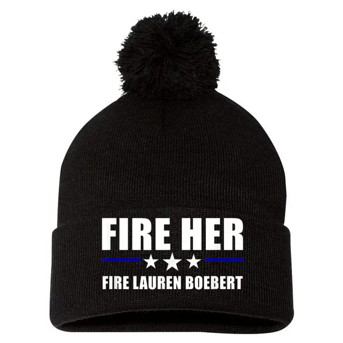 Fire Her Fire Lauren Boebert Pom Pom 12in Knit Beanie