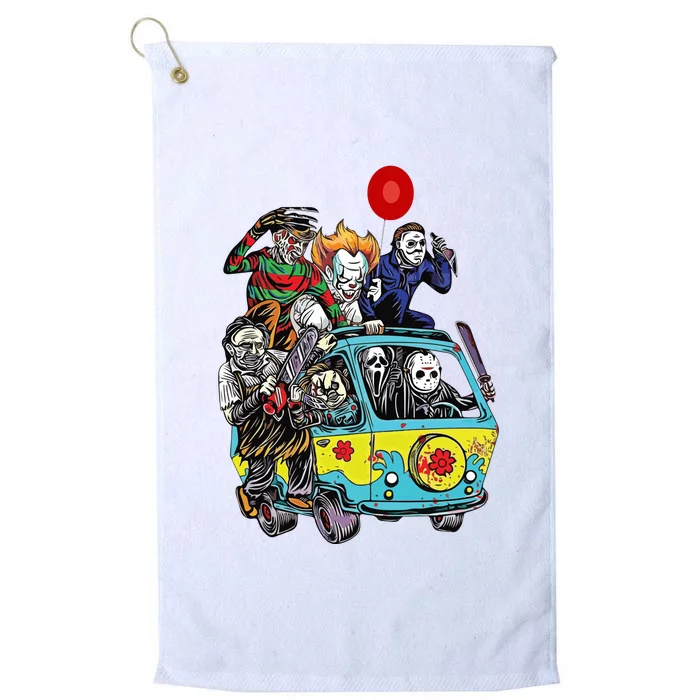 Funny Halloween Friends Gift Platinum Collection Golf Towel