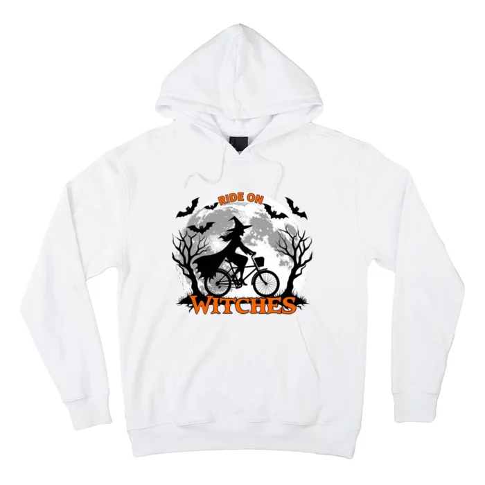 Funny Halloween Full Moon Ride: Witches Cycling Bike Hoodie