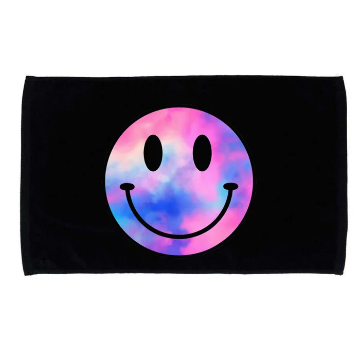 Funny Happy Face Tie Dye Smile Face Meme Trendy Microfiber Hand Towel