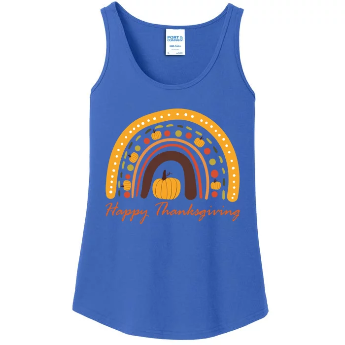 Funny Happy Friendsgiving Turkey Friends Giving Gift Ladies Essential Tank