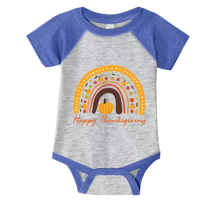 Funny Happy Friendsgiving Turkey Friends Giving Gift Infant Baby Jersey Bodysuit