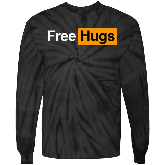 Free Hugs Tie-Dye Long Sleeve Shirt