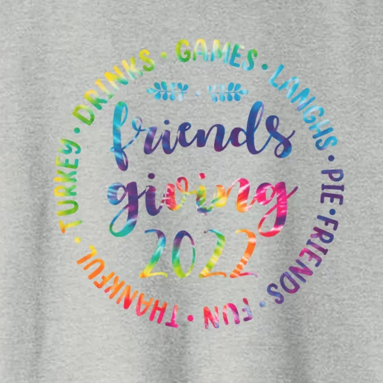 Funny Happy Friendsgiving Great Gift Turkey Friends Giving Gift Women's Crop Top Tee