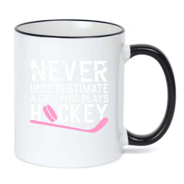 Funny Hockey For Wo Girls Ice Hockey Player Hockey Lovers Black Color Changing Mug