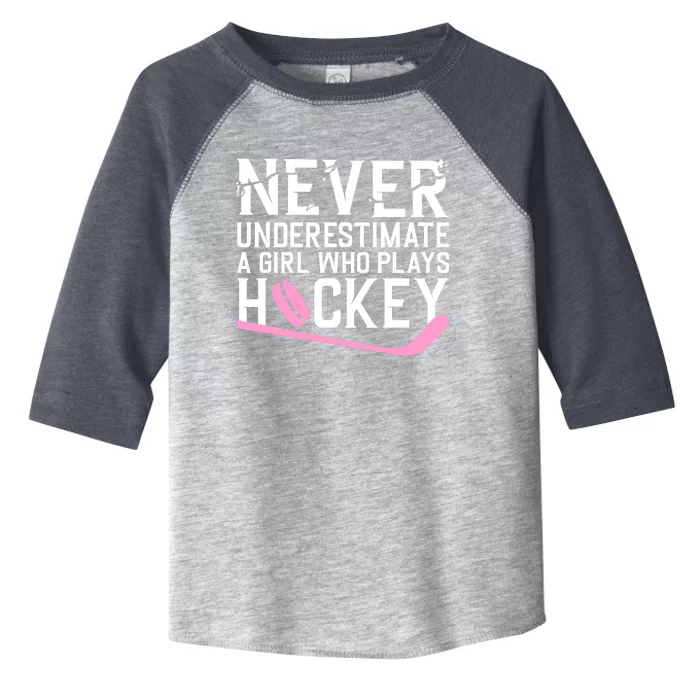 Funny Hockey For Wo Girls Ice Hockey Player Hockey Lovers Toddler Fine Jersey T-Shirt