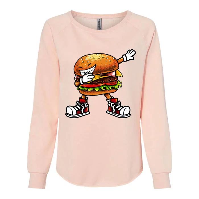 Funny Hamburger For Women Fast Food Womens California Wash Sweatshirt