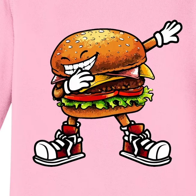 Funny Hamburger For Women Fast Food Baby Long Sleeve Bodysuit