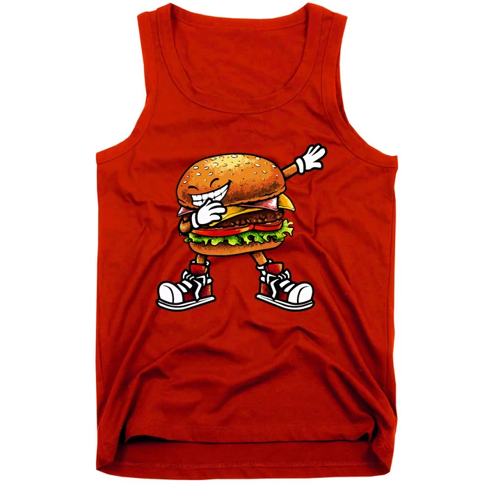 Funny Hamburger For Women Fast Food Tank Top