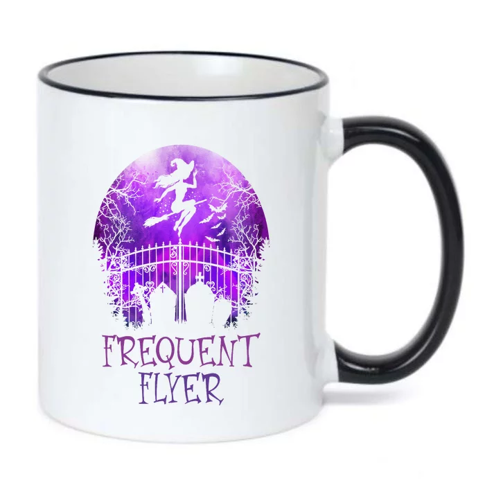 Funny Halloween Frequent Flyer In The Cemetery Lazy Costume Black Color Changing Mug