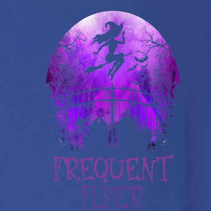 Funny Halloween Frequent Flyer In The Cemetery Lazy Costume Toddler Long Sleeve Shirt