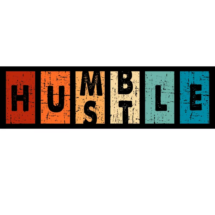 Funny Hustle For Cool Humble Odometer Bumper Sticker