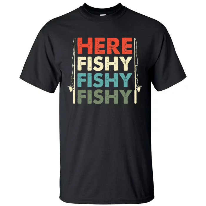 Fish Hunting Fishing Fishrod Fisherman Tall T-Shirt