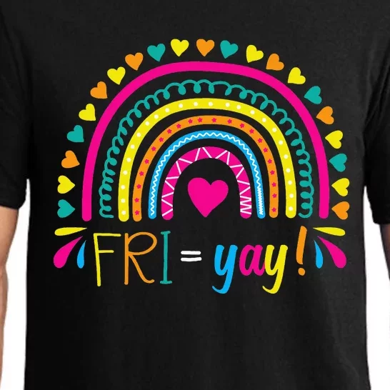 Friyay Happy Friday Lovers Fun Teacher Friyay School Pajama Set