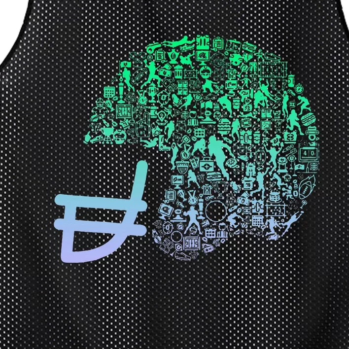 Football Helmet For Football Player Football Mesh Reversible Basketball Jersey Tank