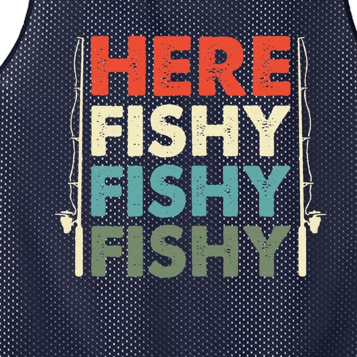 Fish Hunting Fishing Fishrod Fisherman Mesh Reversible Basketball Jersey Tank