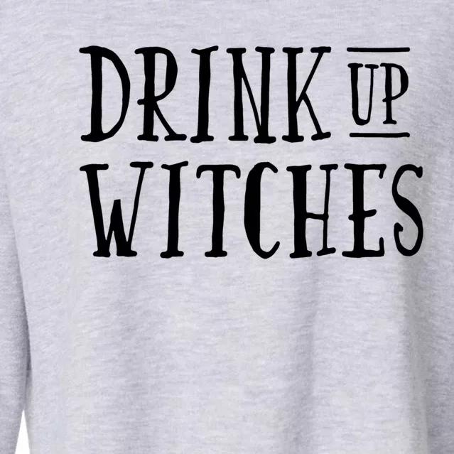 Funny Halloween Funny Witch Up Witches Gift Cropped Pullover Crew