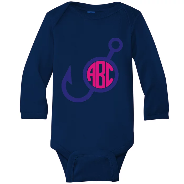 Fish Hook Baby Long Sleeve Bodysuit