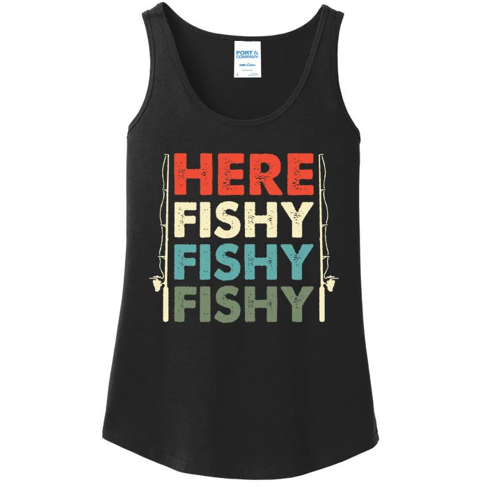 Fish Hunting Fishing Fishrod Fisherman Ladies Essential Tank