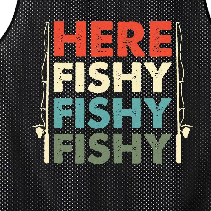 Fish Hunting Fishing Fishrod Fisherman Mesh Reversible Basketball Jersey Tank