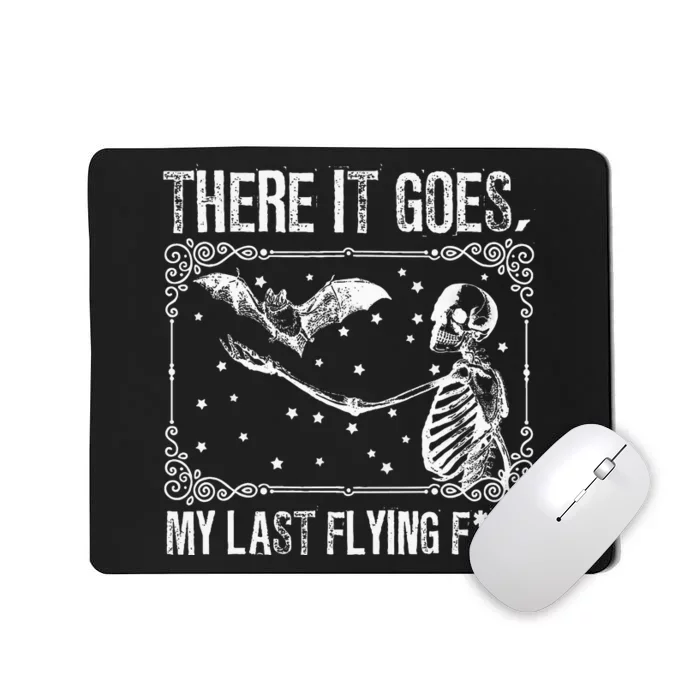 Funny Halloween Flying Skeletons Costume Mousepad