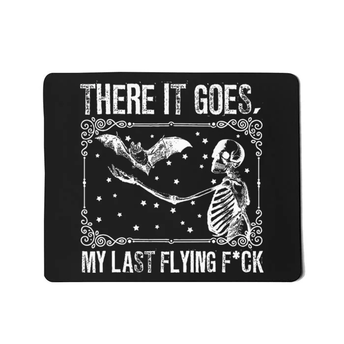 Funny Halloween Flying Skeletons Costume Mousepad