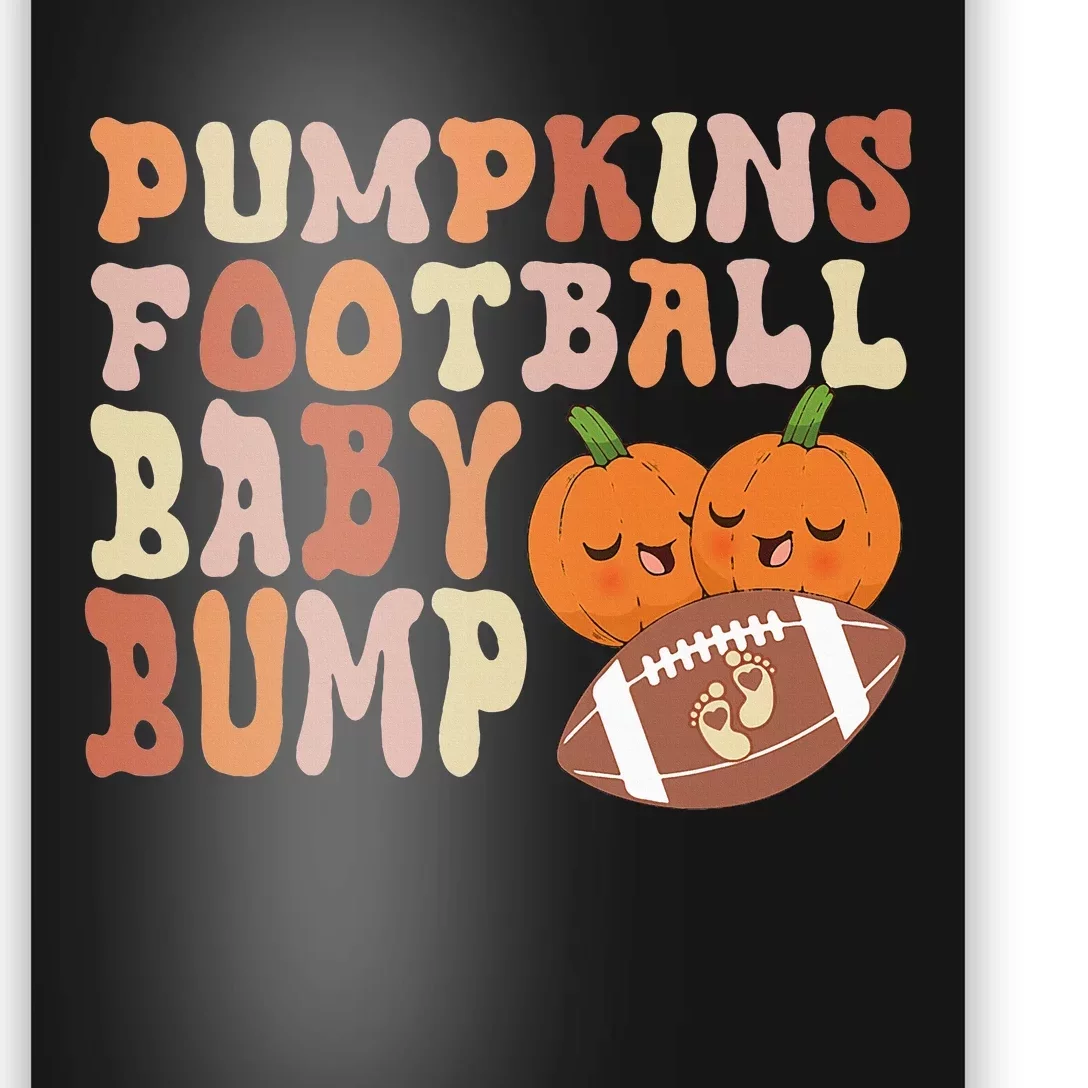 Fall Harvest Football Maternity Poster