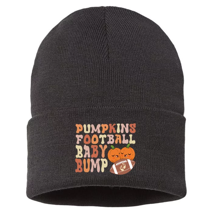 Fall Harvest Football Maternity Sustainable Knit Beanie