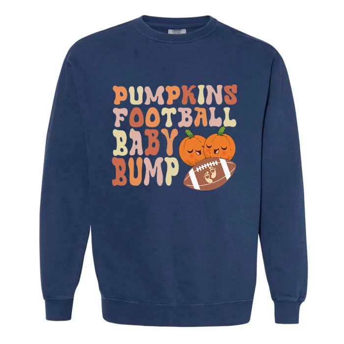 Fall Harvest Football Maternity Garment-Dyed Sweatshirt